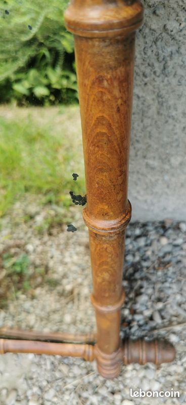 Miroirs anciens en bois façon bambou (image 3)