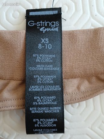 String Tanga Avec Strass Bleu - Marque Naughty Janet - Taille 38 - Neuf Avec Étiquettes