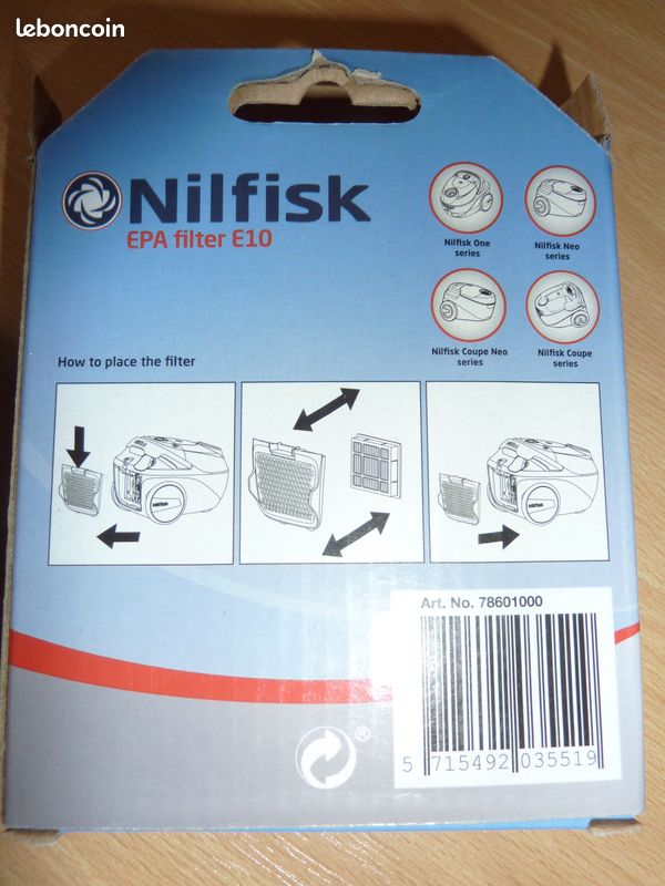 Nilfisk Filtre Hépa10 - NEUF - (image 3)