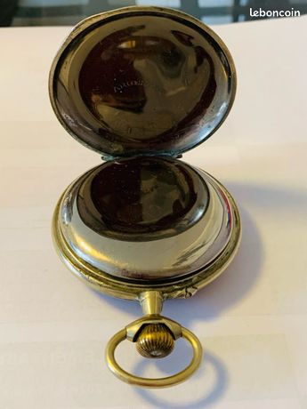 Montre De Poche Régulateur Goliath XXL Vers 1900 - Cadran 8 Cm, Mécanique Manuelle, Avec écrin - Occasion Fonctionnelle