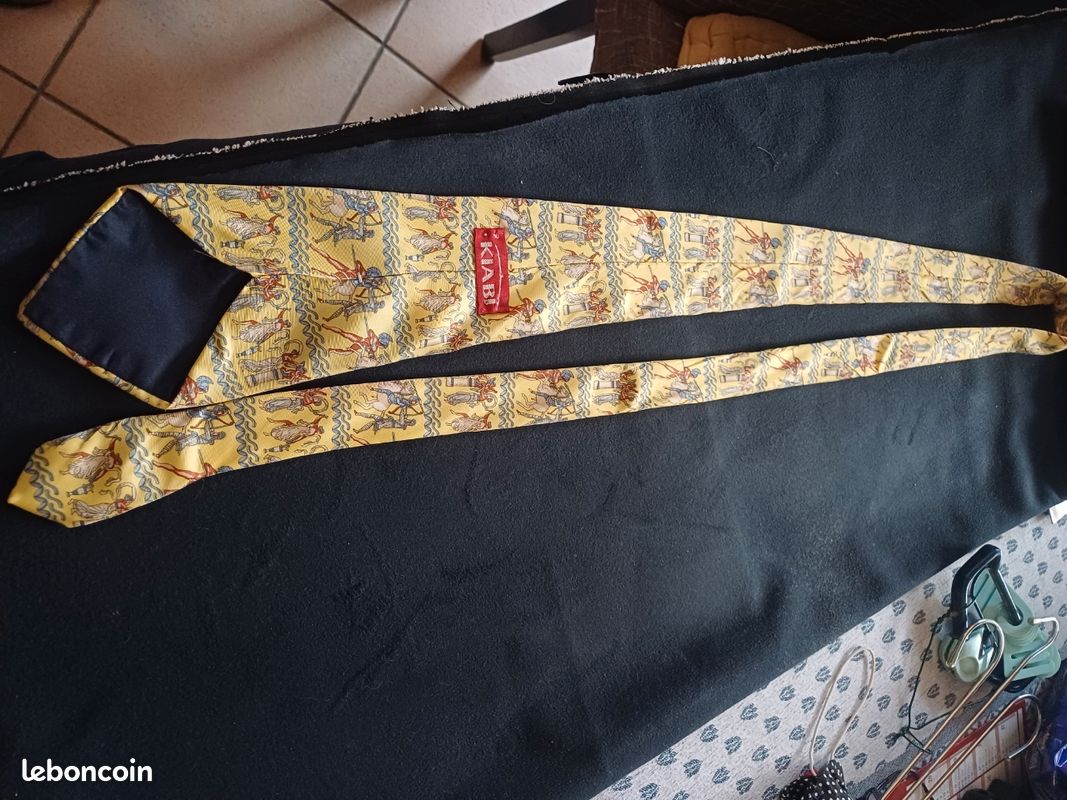 Cravate En Soie Vintage Hanfab's – Fabriquée En Inde, Multicolore – Pour Homme, Style Unique Et Artisanal