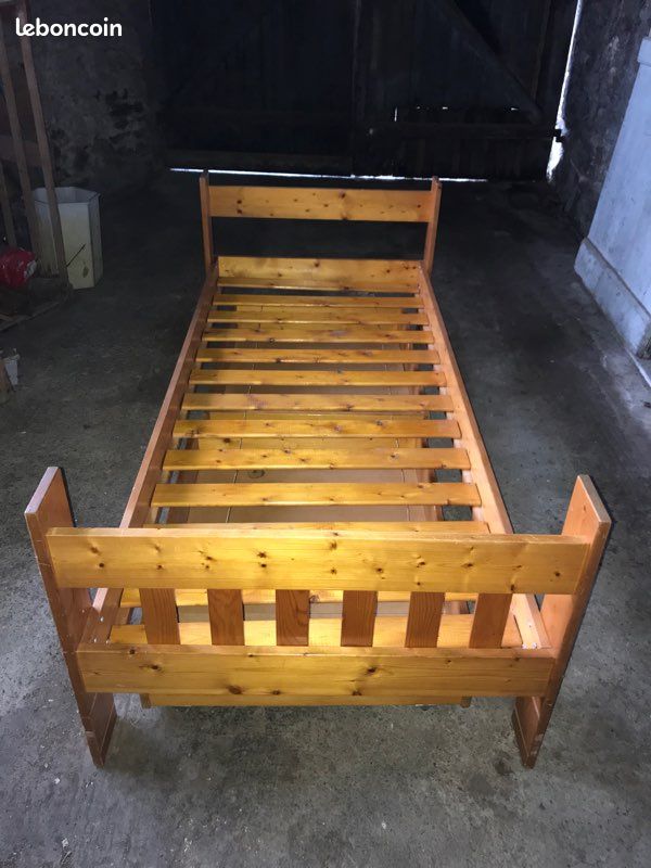 Lit en pin 1 personne et commode (image 3)