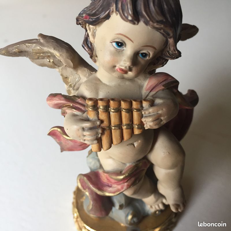 Statue d'Ange joueur de flute - Séraphin Créations