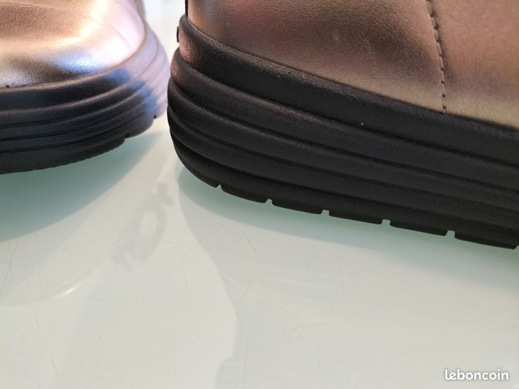 BOTTINES GEOX RESPIRA femme cuir dorees t : 36 (image 13)