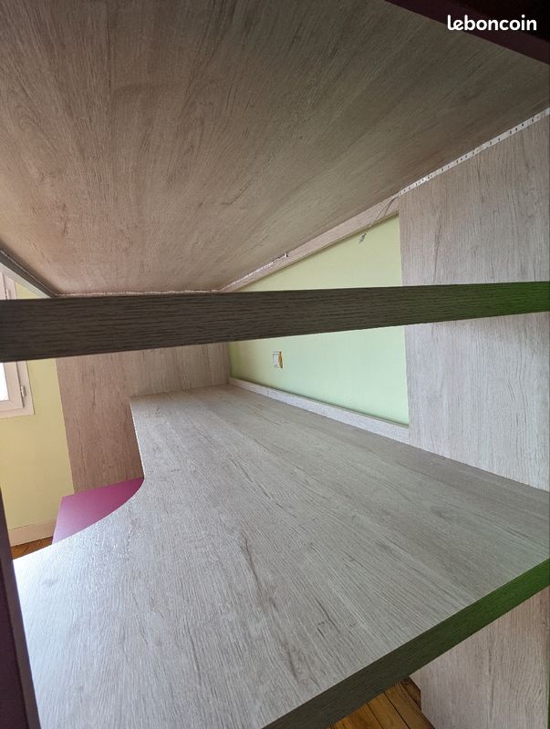 Lit en hauteur avec bureau (image 4)