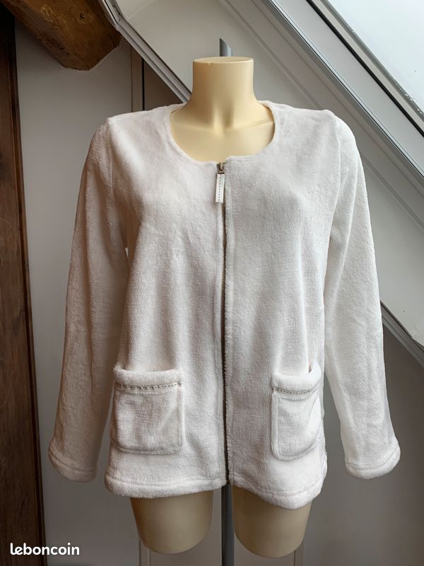 Veste polaire blanche Java (Captain Tortue) TBE Vêtements