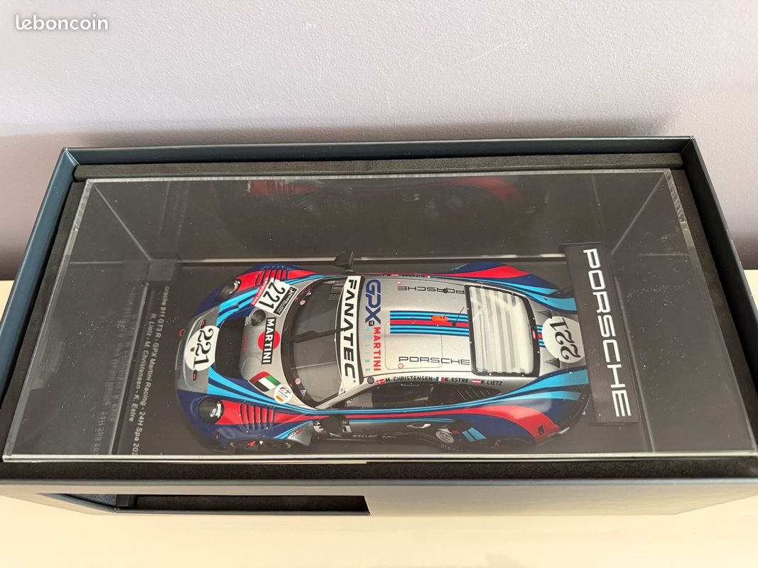 Porsche 911 GT3 R - GPX Martini Racing 24h Spa 2022 Spark 1/18 - Lietz / Christensen / Estre (image 1)