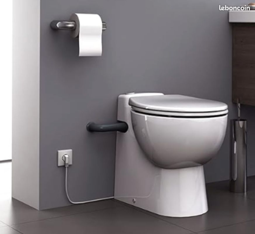 WC SFA Sanibroyeur et broyeur Cuvette Broyeur SANICOMPACT PRO Silence Eco (image 1)