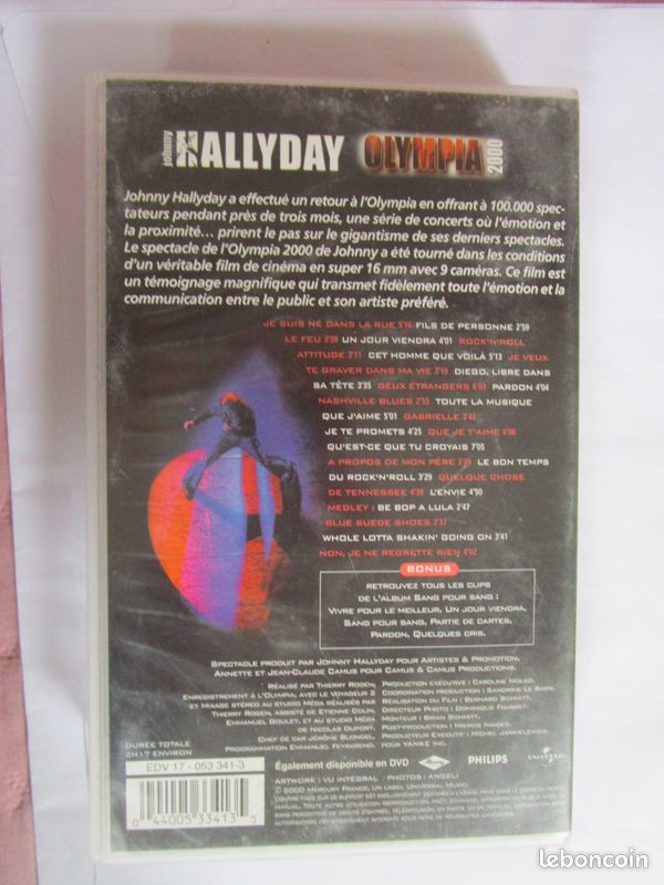 K7 vhs johnny hallyday (image 8)