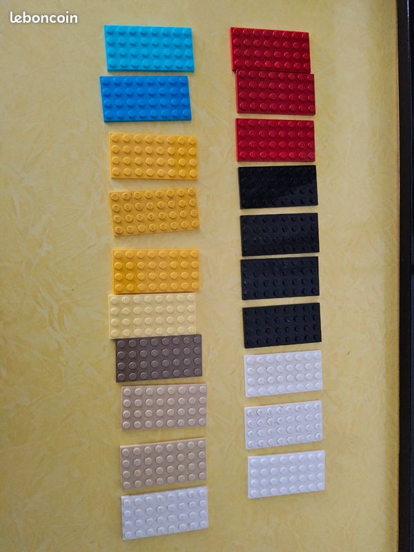 LEGO LOT DE 20 PLAQUES 4x8 (image 1)