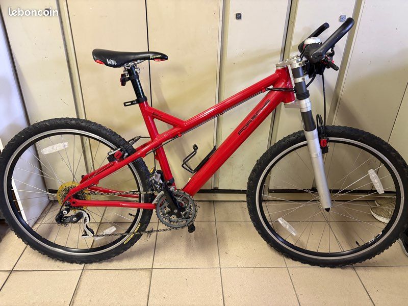 Porsche FS Evolution cadre arriere velo bras oscillant RED