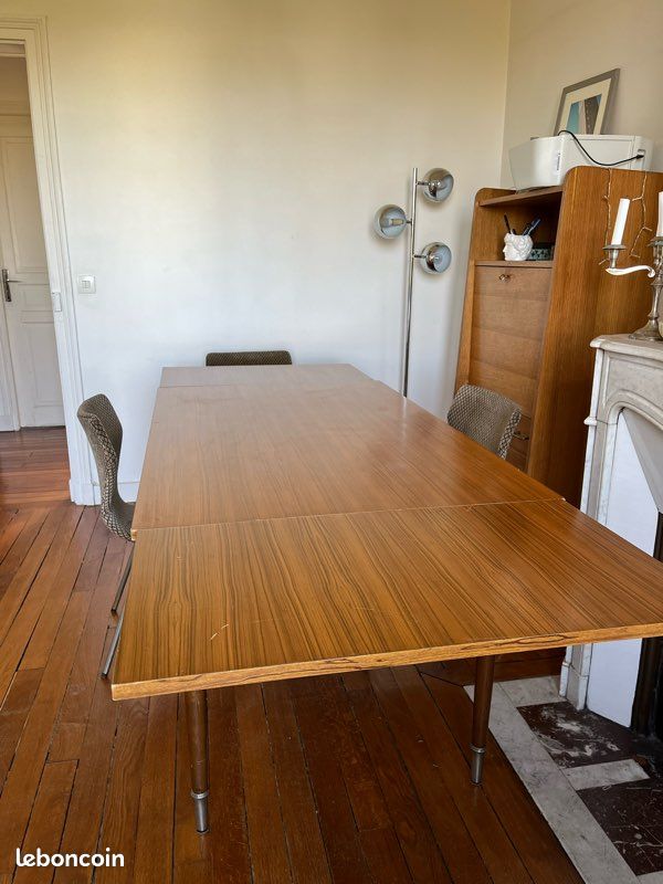 Table vintage bois et formica (image 5)