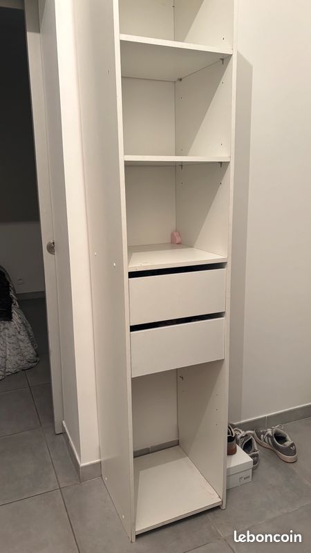 Colonne de dressing blanche IKEA – 200x40x40 cm (image 5)