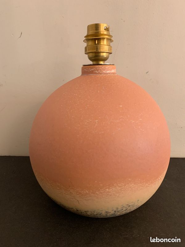 Lampe boule porcelaine vintage Virebent (image 5)