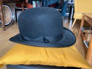 Chapeau Melon Vintage 1910 - Marque Mossant Vallon & Argod - Taille 55 - Noir - Très Rare