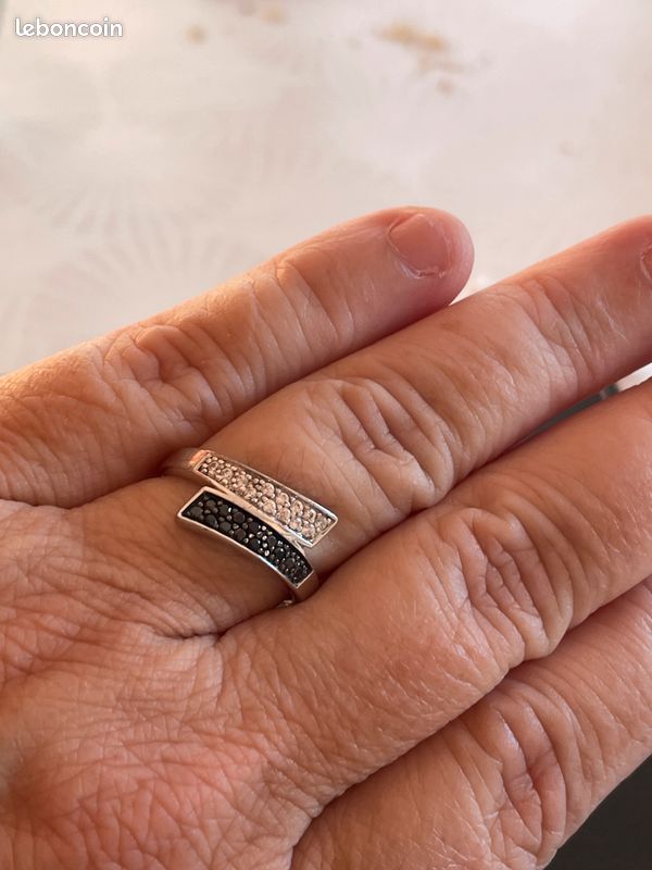 Bague En Argent - Taille 56 (environ 17.5mm Diamètre) - Occasion