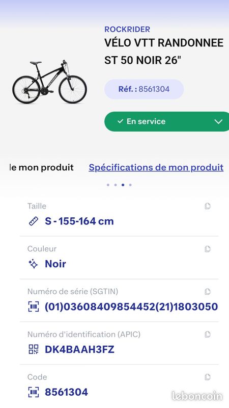 Vélo rockrider (image 5)