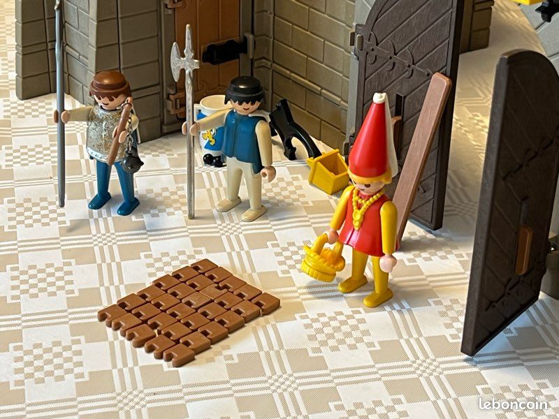 Lot De Pièces Playmobil Château Fort & Maison Vintage - Références 3666, 3545, Etc. - Occasion