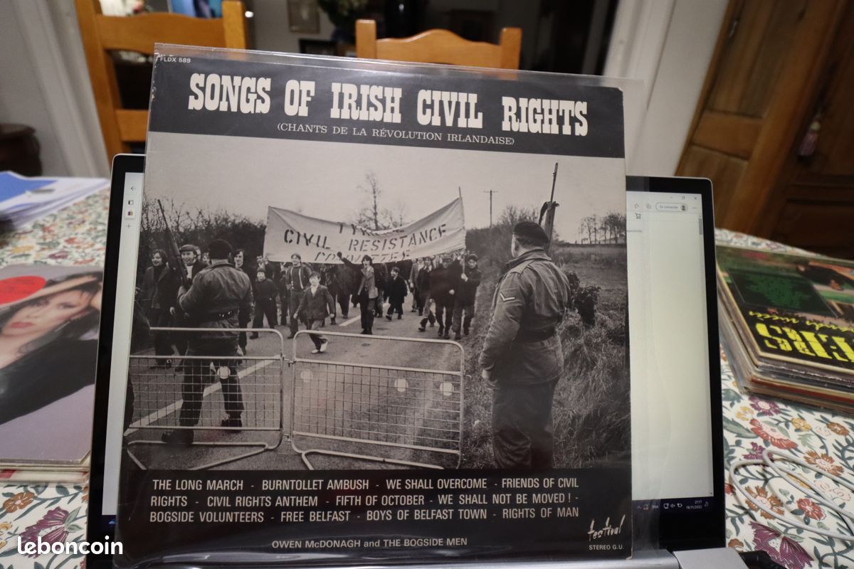 Vinyle 33 TOURS SONGS OF IRISH CIVIL RIGHTSSS (image 1)