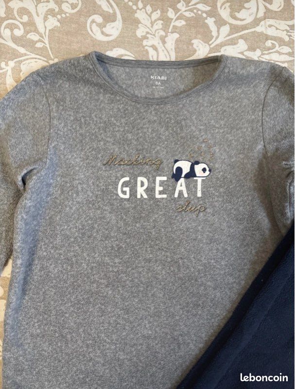 Lot 2 pyjamas fille 8 ans Kiabi (image 6)