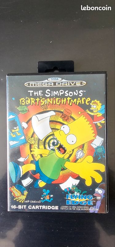 The simpsons bart's nightmare sega megadrive (image 2)