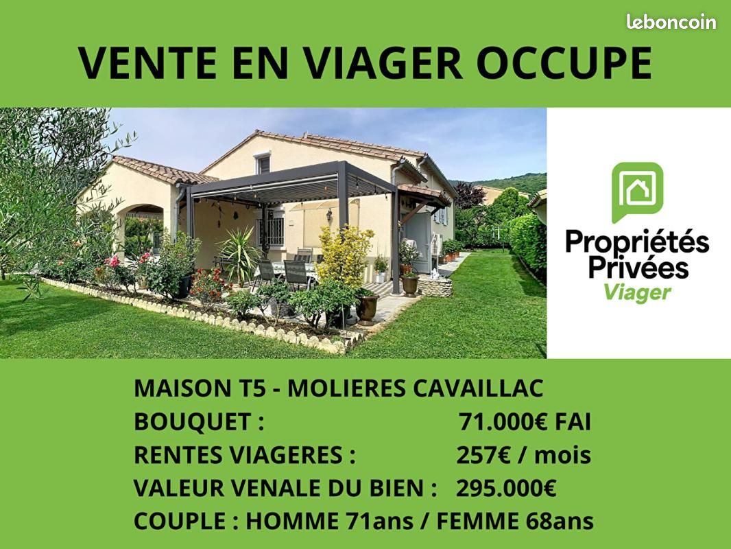 Maison 5 pièces 110 m² · à Molières-Cavaillac · 110 m² · 71 000 €