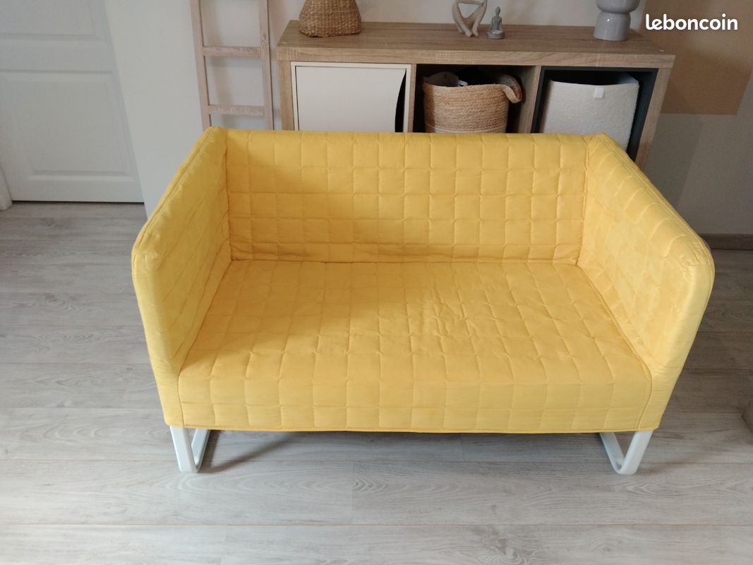 Ubuy Knopparp Sofa Cover Ikea Beige Linen Slip Cover For IKEA