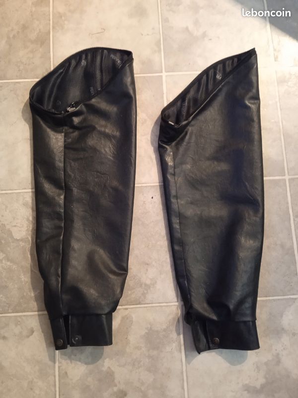 Blouson cuir vintage noir Pervin de chez Carmen fabrication italienne (image 8)