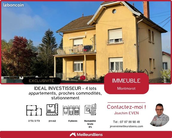 Immeuble 10 pièces 211 m²
