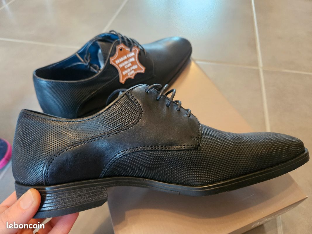Chaussure neuve homme cuir 40 noire Besson Chaussures