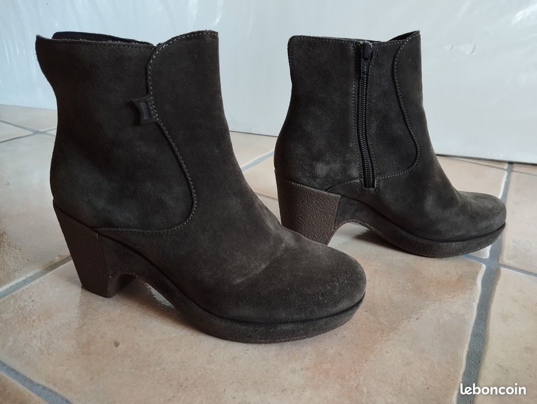 Bottine Camper marron cuir taille 38 (image 1)