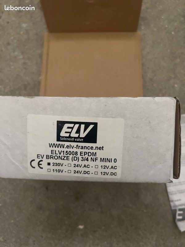 ELECTRO VANNE D3/4 NF 230V modèle ELV15008 (image 4)
