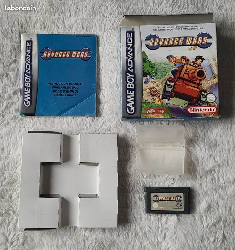 Boîte Et Notice Advance Wars Game Boy Advance – Sans Le Jeu, Très Bon état, Pour Collectionneurs