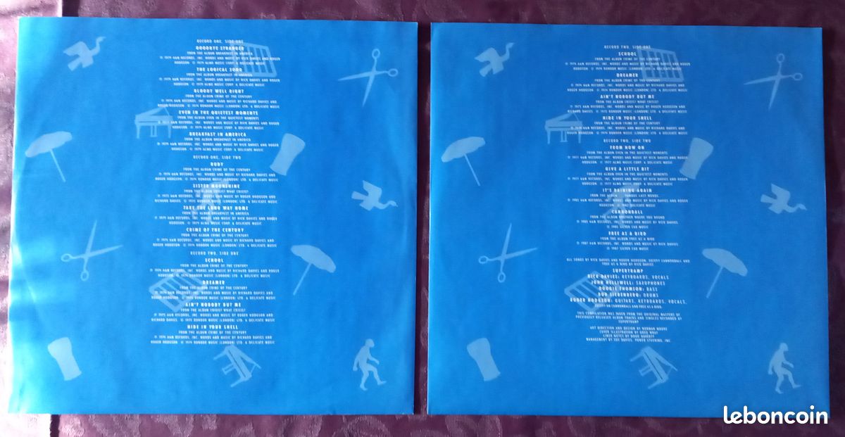♫ The Very Best Of Supertramp ♪ Album 2 Disques Vinyle 2 x LP ♫ 397 090-1 ♪ 18 Titres ♫ Superbe État ♫ (image 4)
