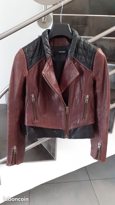 Perfecto cuir THE KOOPLES femme Vêtements