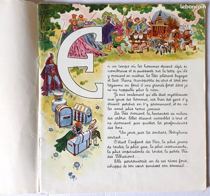 "Bérylune: Histoire d'une fée" Auteur Mireille Pradier, Illustrations Guy Sabran 1944 (image 3)