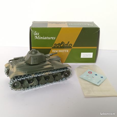 Le char français Renault R35 vert en 1940 miniature Solido au 1/50e