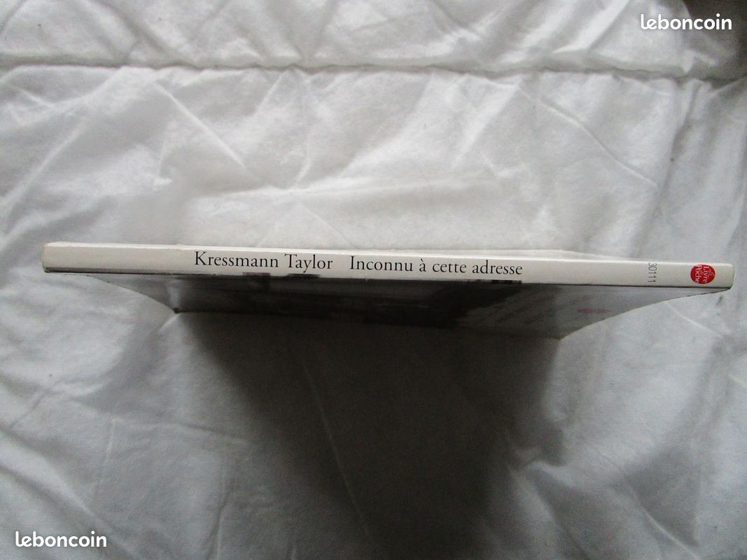 LIVRE "INCONNU A CETTE ADRESSE" de Kressmann TAYLOR (Poche) (image 4)