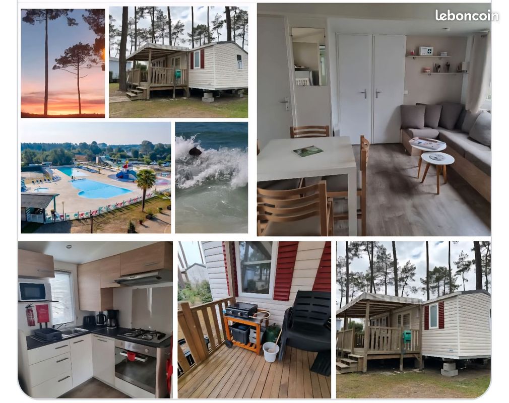 Loue Mobil home tout confort 3ch- clim Cote LANDAISE (image 1)