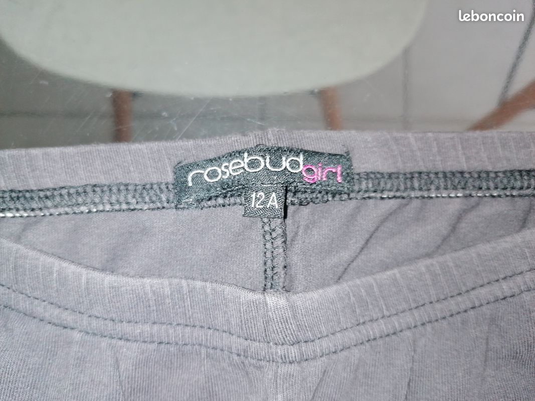 Legging gris anthracite - 12 ans (image 2)