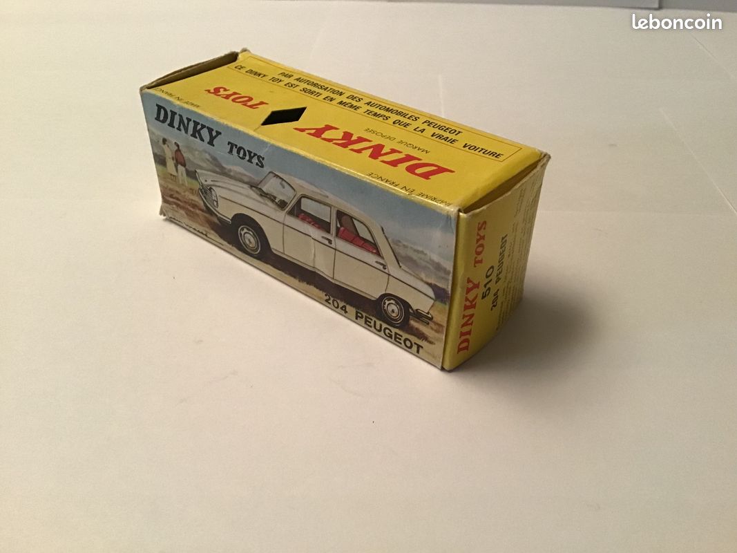 Dinky Toys N°510 Peugeot 204 - Échelle 1/43 - Couleur Crème - Boîte Languette Revendeur