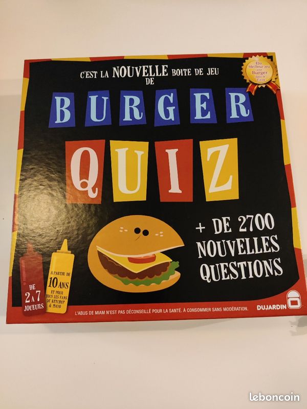 Burger Quiz (2018) : jeu de société (image 1)