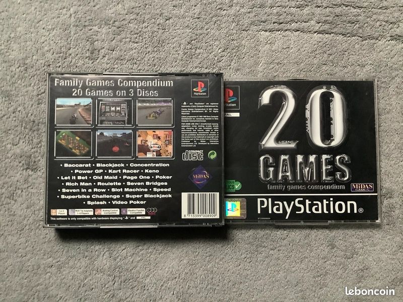 20 Games Family games compendium - PS1 - Jeux vidéo