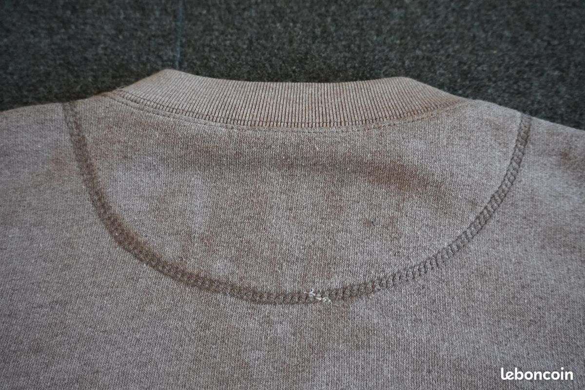 Sweat Chevignon Togs Vintage - Canard Brodé - Taille XL - Marron / Taupe (image 6)