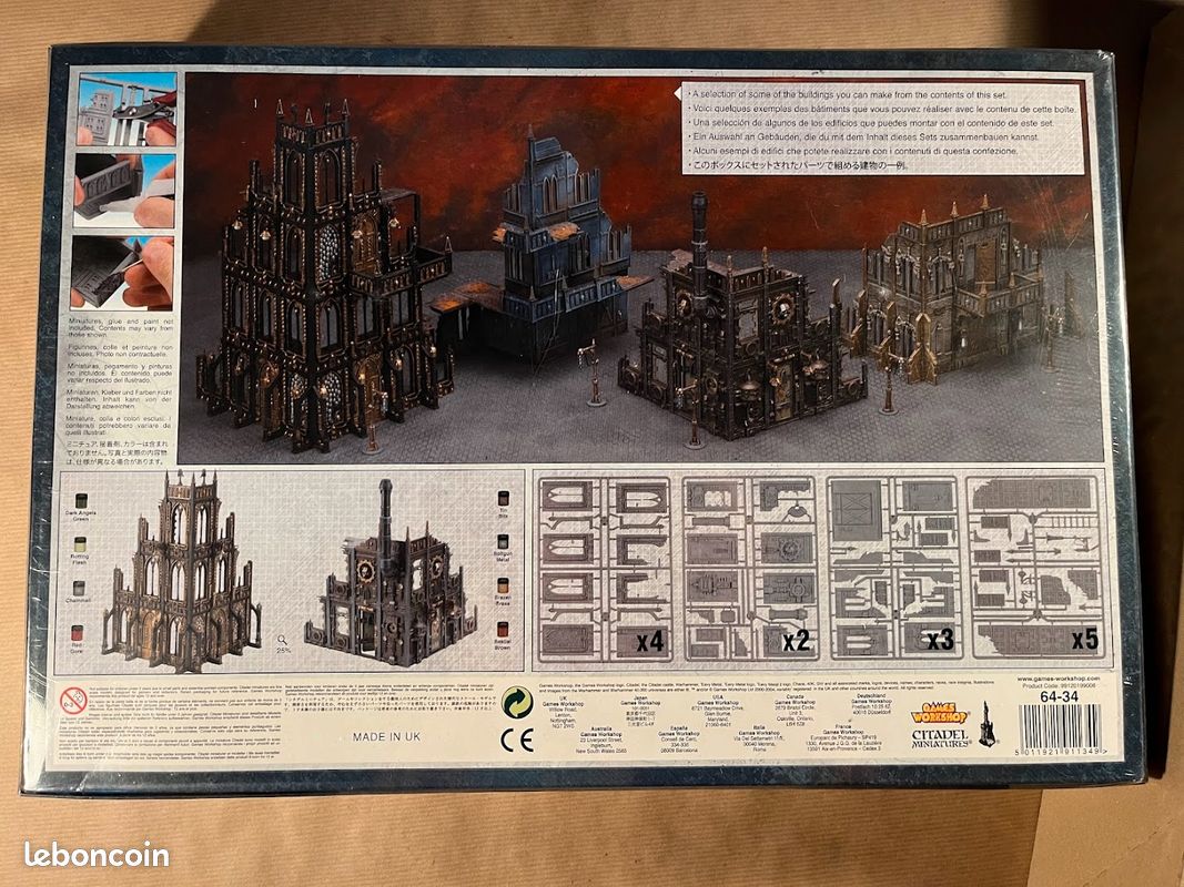 Tres gros lot Warhammer 40000 terrains, Imperial City et