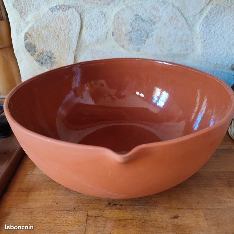 Pot en terre cuite émaillée bleu Nuit étoilée Les Poteries d'Albi Le