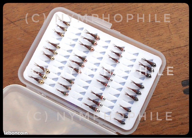Assortiment De 36 Mouches De Pêche Perdigon – Tungstène – Taille 14 – Neuves