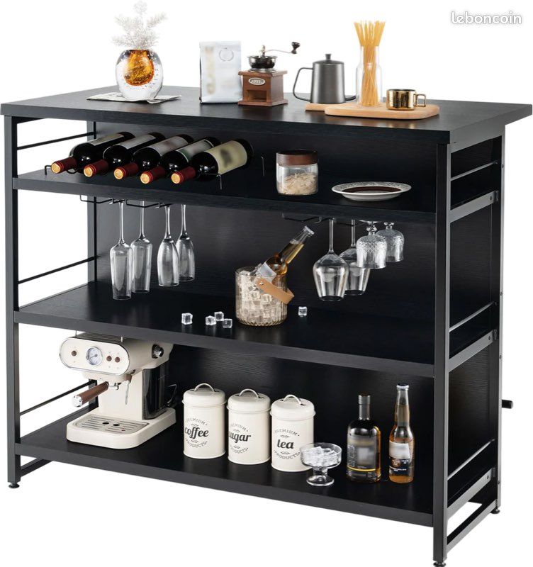 Îlot de cuisine avec étagère de rangement (image 2)