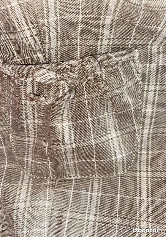 Pantalon kaki prince-de-galles fille 8 ans Vertbaudet (image 7)