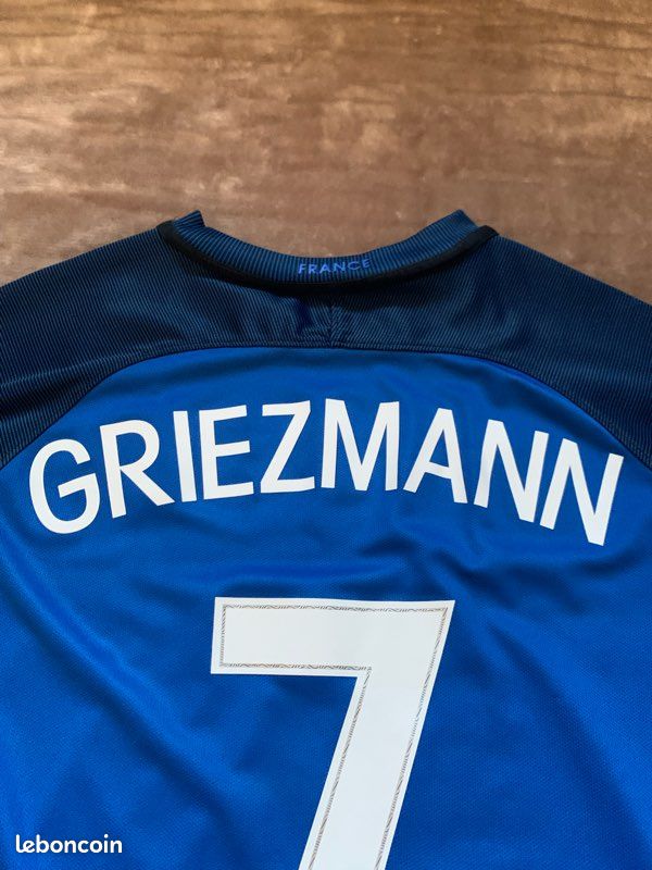 Maillot Griezmann Équipe De France 2015-2016 – Nike, Domicile Bleu, Taille XL, Numéro 7
